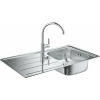 Комплект Grohe Bau 31562SD0 Мойка кухонная K200 31552SD0 + Смеситель BauEdge 31367000 для кухонной мойки