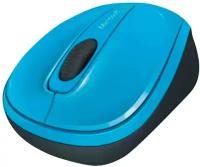 Мышь Microsoft Wireless Mobile Mouse 3500 Cyan Blue голубой оптическая (8000dpi) беспроводная (2but)