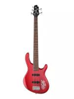 Action-Bass-V-Plus-TR Action Series Бас-гитара 5-струнная, красная, Cort