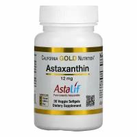 California Gold Nutrition Astaxanthin 12 mg 30 вегетарианских капсул