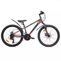 Велосипед Stels Navigator 400MD F010, 24 дюйма, рама 12 дюймов, серый/красный
