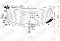 XYG Стекло заднее с обогревом NISSAN MURANO 03-08