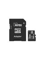 Карта памяти microSDHC с адаптером MIREX 32GB (class 10)