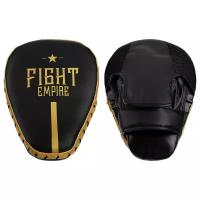 Лапа боксёрская FIGHT EMPIRE PRO, 1 шт., цвет чёрный/золотой ТероПром 4154067