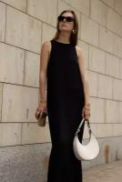 Женское платье ENrobe макси длинное платье черное 46 размер
