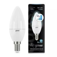 Светодиодная лампа 3 режима(10/50/100%) Gauss 103101207-S LED Candle E14 7W 4100К step dimmable