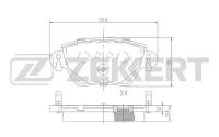 Zekkert1 ZEKKERT Колодки тормозные ZEKKERT bs2838