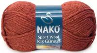 Пряжа Nako Sport Wool Kis Gunesi - 4409 B терракот