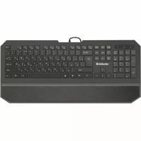 Клавиатура проводная DEFENDER Oscar SM-600 Pro, комплект 3 шт., USB, 104 клавиши + 12 дополнительных клавиш, мультимедийная, черная, 45602