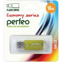 Perfeo Флешка 16Gb Perfeo E01 USB 2.0 золотистый PF-E01Gl016ES