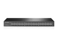 TP-Link 48-портовый гигабитный коммутатор, 48 портов RJ45 10/100/1000 Мбит/с, 1U 19-дюймовый монтируемый в стойку стальной корпус