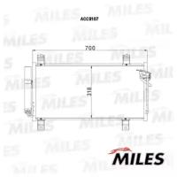 Конденсер MAZDA 6 1.8/2.0/2.2/2.5 07- MILES ACCB107