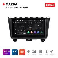 Автомагнитола Mazda 6 08-12 без усил. Bose (MAXIMUM Incar TMX2-4606-6) Android 10/2000*1200, BT, wi-fi, 4G LTE, DSP, 6-128Gb, 9.5"