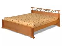 Кровать деревянная "Дебора" с ковкой