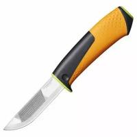 Нож Fiskars для тяжелых работ с точилкой (1023619)