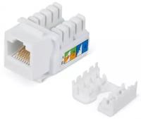 Модуль Cabeus KJ-RJ45-Cat.5E-90 (вставка) Keystone Jack RJ-45, категория 5e, заделка тип 110, белая