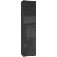 Шкаф навесной Нк-мебель POINT ТИП-40 Чёрный/Чёрный глянец 71774450