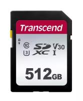 Флеш карта SDXC 512Gb Class10 Transcend TS512GSDC300S w/o adapter