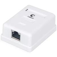 Розетка компьютерная Cabeus RJ-45(8P8C) WS-8P8C-Cat.5e-SH-1 категория 5e, экранированная, одинарная, внешняя, Dual IDC