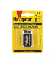 Батарейка Navigator Батарейка Navigator крона 6LR61/6F22 9 В 500 мАч (1 шт.)