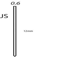 Крепеж для шпилькозабивного пистолета. Тип крепежа: CZ, JS, A10*12-25. SENCO Микрошпилька для пневмопистолета 12 мм (JS12ECA) бокс 10000 шт