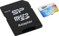 Silicon Power microSDXC Memory Card 256Gb Uhs-i U1 + microSD-->SD Adapter