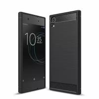 Чехол-накладка Carbon Fibre для Sony Xperia XA1 Ultra (черный)