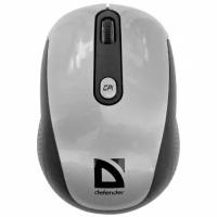 Мышь Wireless Defender Optimum MS-125 Nano 52125 silver-black, 2000 dpi, USB