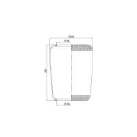 STELLOX 90-36334-SX (00196035 / 02.2002.42.00 / 0220024200) пневмоподушка\ bpw,daf,man