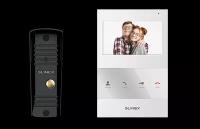 Комплект видеодомофон+вызывная видеопанель SQ-04 White + ML-16HR Black (SQ04 Wh/ML16HR Bl) SLINEX