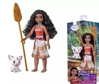 Кукла Моана с веслом и Пуа