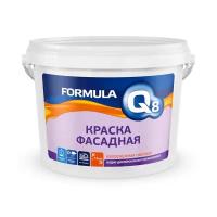 Краска фасадная водно-дисперсионная Formula Q8, матовая, белая, 13 кг