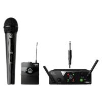 AKG WMS40 Mini2 Mix Set BD US45A/C радиосистема с приёмником SR40 Mini Dual, 1 портативным и 1 ручным передатчиками, в комплекте 2 гитарных шнура MKG