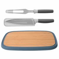 Набор для нарезки мяса: разделочная доска, нож вилка Leo BergHOFF 3 премета