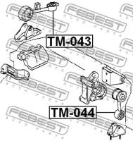 Опора двигателя правая, TM043 FEBEST TM-043