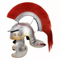 Шлем римского центуриона с красным плюмажем NA-36160