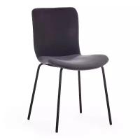 Стул TetChair GILLIAN (mod. 0137017-NI) металл/вельвет, темно-серый S108 (666 SILVER GREY)/черный