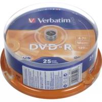 Диск Verbatim DVD-R 4, 7 GB 16x CB/25