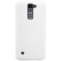 Накладка Nillkin Frosted Shield пластиковая для LG K7 X210DS White (белая) + пленка