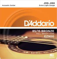 Струны для акустической гитары Extra Light 10-50 D`Addario EZ900 AMERICAN BRONZE 85/15