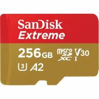 Карта памяти SanDisk Extreme microSDXC UHS-I A2 SDSQXA1-256G-GN6MA