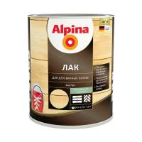 Лак для деревянных полов Alpina, алкидно-уретановый, шелковисто-матовый, 0,75 л