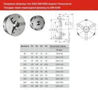 Патрон токарный d 400 мм 3-х кулачковый тип 3204 DIN 6350 (а-г Польского) \"CNIC\" (PS3-400) (шт)