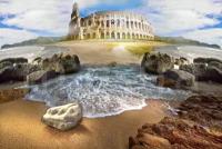 Фотообои Древние руины на берегу моря 275x413 (ВхШ), бесшовные, флизелиновые, MasterFresok арт 5-121