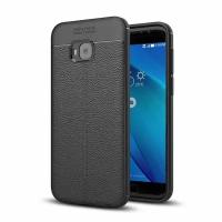 Чехол-накладка Litchi Grain для Asus Zenfone 4 Selfie Pro ZD552KL (черный)