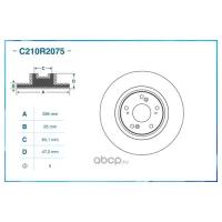 Диск тормозной CWORKS C210R2075