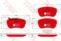 TRW GDB1789DTE Колодки тормозные RENAULT DUSTER/FLUENCE/MEGANE 08- перед