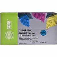 Картридж струйный Cactus CS-B3P21A №727 желтый (130мл) для HP DJ T920/T1500/T2530