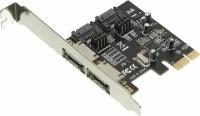 Контроллер PCI-E ASM1061 SATA III 2xE-SATA 2xSATA Ret