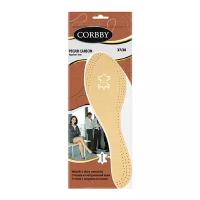 Стельки CORBBY из натуральной кожи хромового дубления PECARI CARBON. (40)